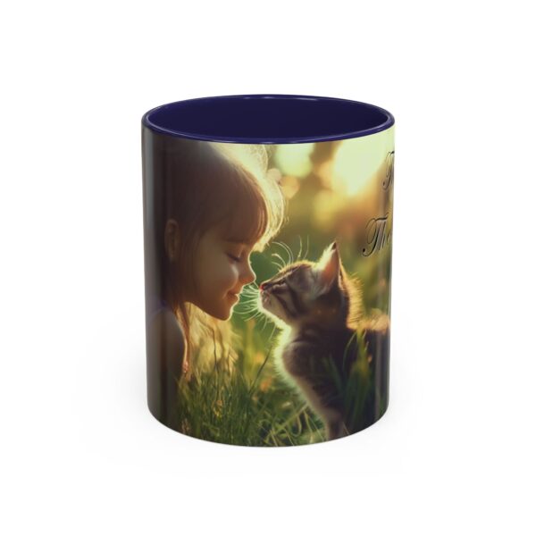 Our 'Kitten Kisses' "Think on these things" Inspirational Coffee Mug Perfect for Christian Gift Birthday Coffee & Cat Lover Philippians 4:8 - Image 5
