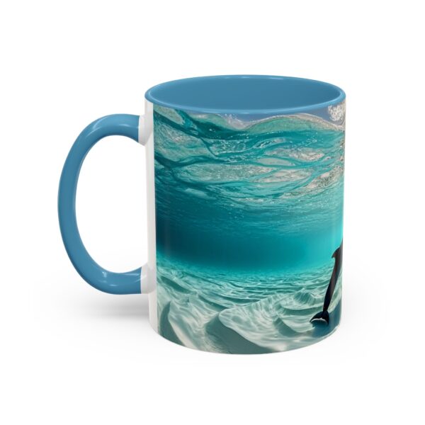 Our "Dolphins at Rest" design Accent Coffee Mug, Perfect for Wedding Gifts, Inspirational Decor, Beauty of God's Creation, Tea Cup, Ceramic - Image 35