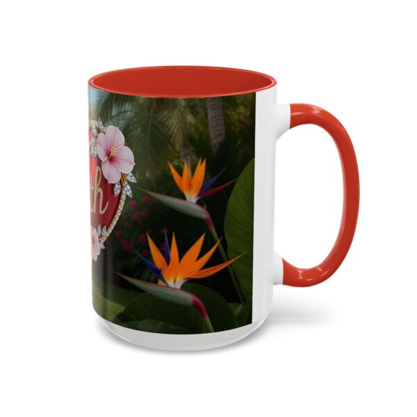 Our "Faith" 'Solid Red Heart' inspirational Design Accent Coffee Mug, Perfect for Wedding Gifts, Love & Faith Decor, Philippians 4:8 - Image 30