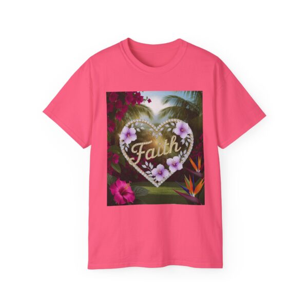 Our "Faith" Inspirational 'Diamond Ring Heart' Design Vintage Christian Faith Apparel Unisex Cotton T-Shirt Thoughtful Quote, Philippians 4:8 - Image 55
