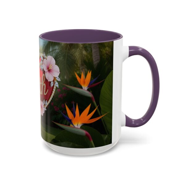 Our "Faith" 'Solid Red Heart' inspirational Design Accent Coffee Mug, Perfect for Wedding Gifts, Love & Faith Decor, Philippians 4:8 - Image 58