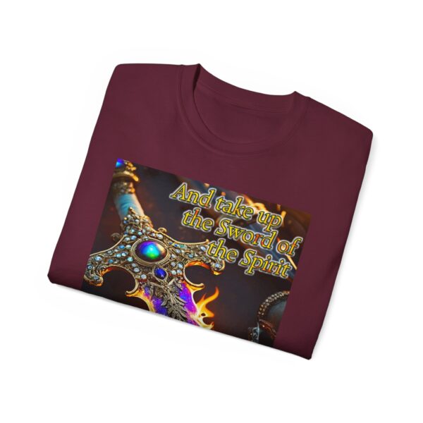 Our "Sword of the Spirit" Inspirational Bible Verse Design Unisex Cotton T-Shirt Philippians 4:8 Faith Apparel Spiritual Warfare gift - Image 16