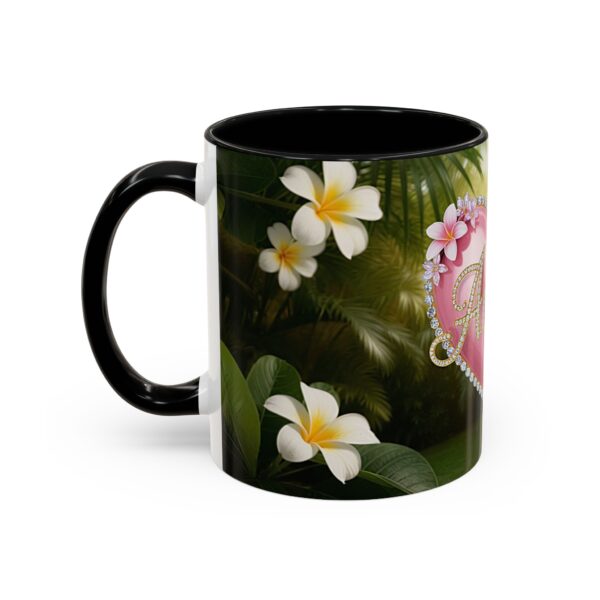 Our "Amen" Inspirational 'Solid Pink Heart' design Accent Coffee Mug, Perfect for Wedding Gifts, Love & Faith Decor, Philippians 4:8 - Image 3