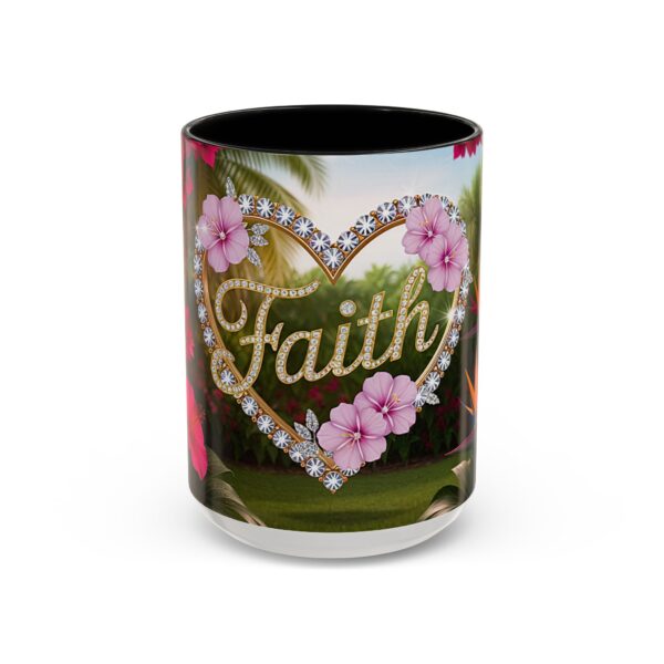 Our "Faith" 'Diamond Ring Heart' Inspirational design Accent Coffee Mug, Perfect for Wedding Gifts, Love & Faith Decor, Philippians 4:8 - Image 17