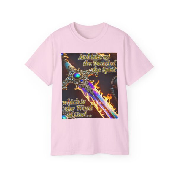 Our "Sword of the Spirit" Inspirational Bible Verse Design Unisex Cotton T-Shirt Philippians 4:8 Faith Apparel Spiritual Warfare gift - Image 49