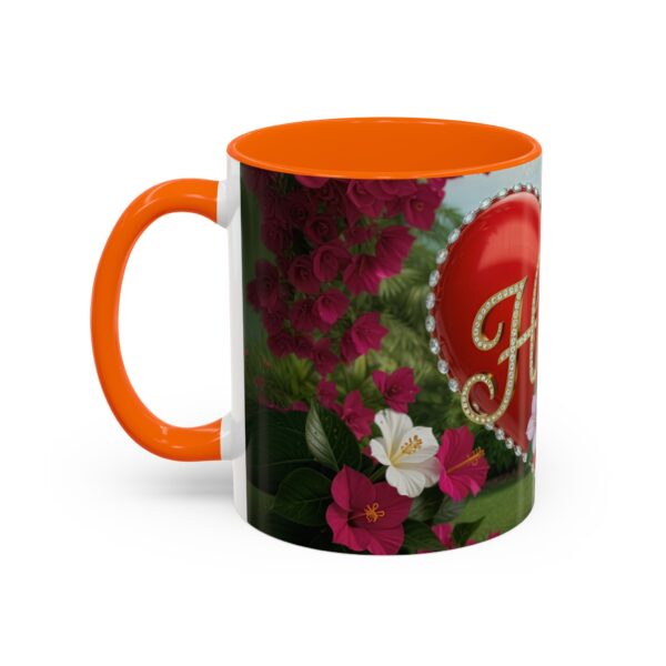 Our "Hope" 'Solid Red Heart' Inspirational design! Accent Coffee Mug, Perfect for Wedding Gifts, Love Confessions, Inspirational Floral Decor Philippians 4:8 - Image 43