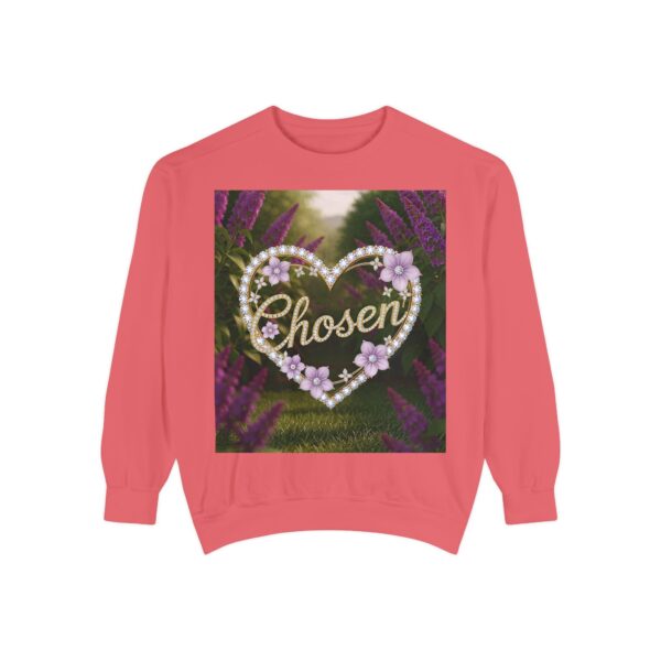 Sweatshirt Unisex Inspirational "Chosen" 'Diamond Ring Heart' Christian Apparel, Faith-Based Comfort, Jumper, Gift for Believers - Image 57