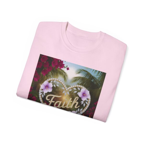 Our "Faith" Inspirational 'Diamond Ring Heart' Design Vintage Christian Faith Apparel Unisex Cotton T-Shirt Thoughtful Quote, Philippians 4:8 - Image 54
