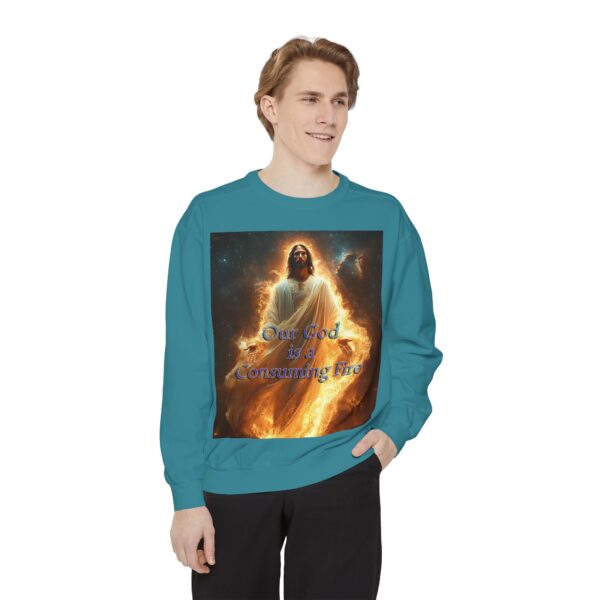 Sweatshirt Unisex Inspirational-Our Majestic "Our God is a Consuming Fire" Design - Faith Apparel, Unisex Top, Religious Gift, Comfort Wear, Church Event Style - Image 21
