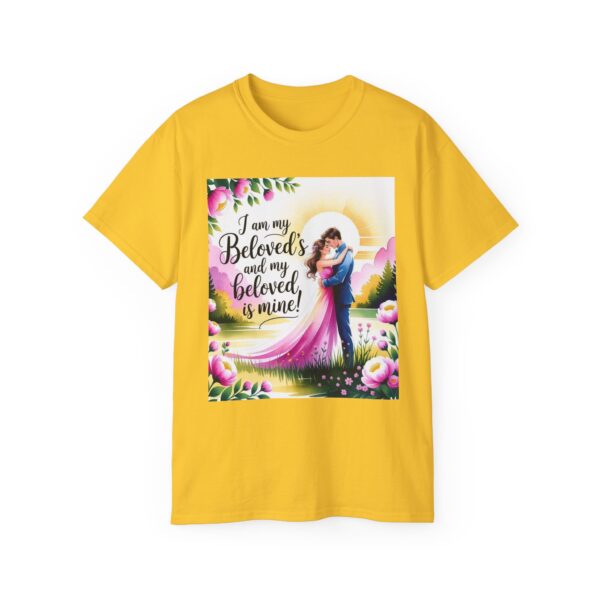 Our Inspirational "I am my Beloved's" Unisex Cotton T-Shirt, Faith Spiritual Apparel, Love Gift, Song of Solomon, Gospel Fashion - Image 25