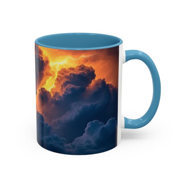 Our "Storm Light" design Accent Coffee Mug, Perfect for Wedding Gifts, Inspirational Decor, Beauty of God's Creation, Tea Cup, Ceramic - Image 34