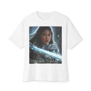 Our Inspirational "Warrior Princess" 'Angela' Biblical Christian Unisex Oversized Boxy Tshirt for Men and Women, Boxy Top, Unisex Tee Shirt