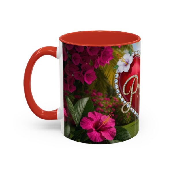 Our "Praise" 'Solid Red Heart' Inspirational Design Accent Coffee Mug, Perfect for Wedding Gifts, Love & Faith Decor, Philippians 4:8 - Image 15