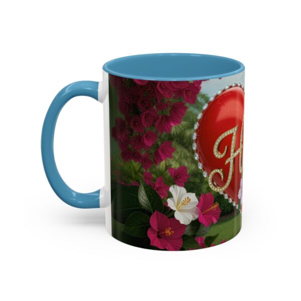 Our "Hope" 'Solid Red Heart' Inspirational design! Accent Coffee Mug, Perfect for Wedding Gifts, Love Confessions, Inspirational Floral Decor Philippians 4:8 - Image 35
