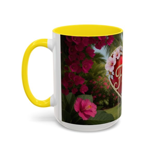 Our "Faith" 'Solid Red Heart' inspirational Design Accent Coffee Mug, Perfect for Wedding Gifts, Love & Faith Decor, Philippians 4:8 - Image 63