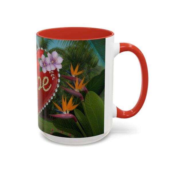 Our "Hope" 'Solid Red Heart' Inspirational design! Accent Coffee Mug, Perfect for Wedding Gifts, Love Confessions, Inspirational Floral Decor Philippians 4:8 - Image 30