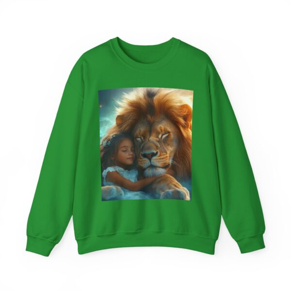 Crewneck Lightweight Sweatshirt with our Inspirational "Lucy and Lion" design. Vintage Christian Faith Apparel Gospel Fashion Biblical Fantasy, Unisex - Image 13