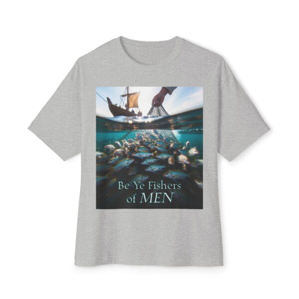 Biblical Unisex Tee, "Fishers of Men" Israel, Sea of Galilee, Inspirational, Christian Tshirt, Religious Oversized Shirt, Boxy Top - Image 29