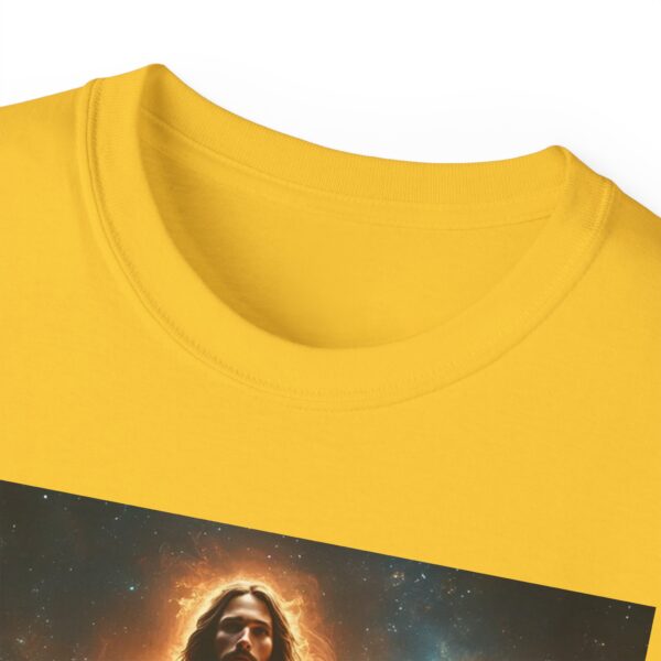 Our majestic "Our God is a Consuming Fire" Inspirational Christian Unisex Cotton T-Shirt, Faith Spiritual Apparel, Gift for Christians - Image 23