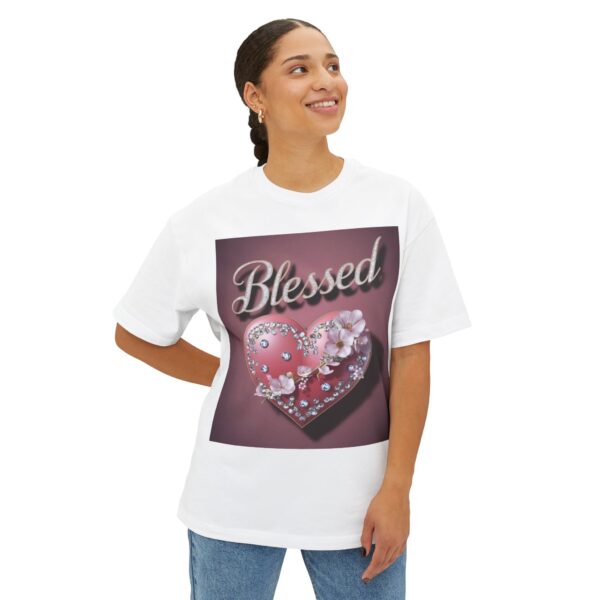 Our "BLESSED" Biblical Unisex Tee - Inspirational Christian Tshirt for Men and Women, Religious Oversized Shirt, Boxy Top, Unisex Tee Shirt, - Image 7