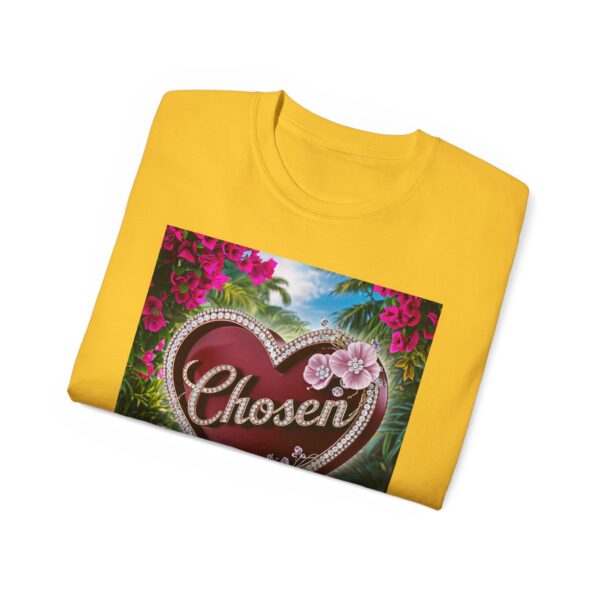 Our "Chosen" Inspirational 'Solid Red Heart' Design Vintage Christian Faith Apparel Unisex Cotton T-Shirt, Thoughtful Quote, Philippians 4:8 - Image 29