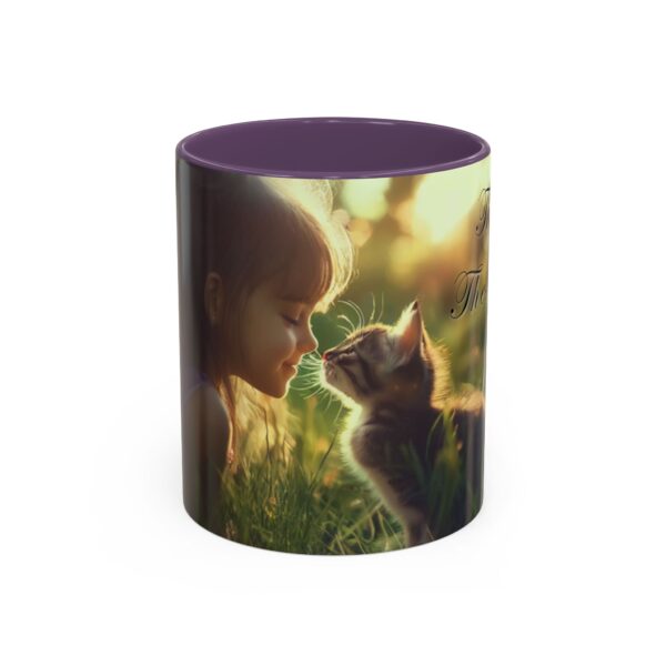 Our 'Kitten Kisses' "Think on these things" Inspirational Coffee Mug Perfect for Christian Gift Birthday Coffee & Cat Lover Philippians 4:8 - Image 45