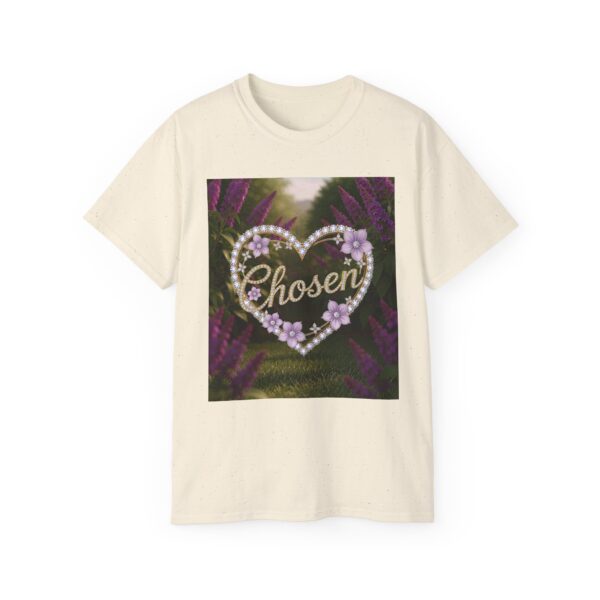 Our "Chosen" Inspirational 'Diamond Ring Heart Design Vintage Christian Faith Apparel Unisex Cotton T-Shirt Thoughtful Quote Philippians 4:8 - Image 17