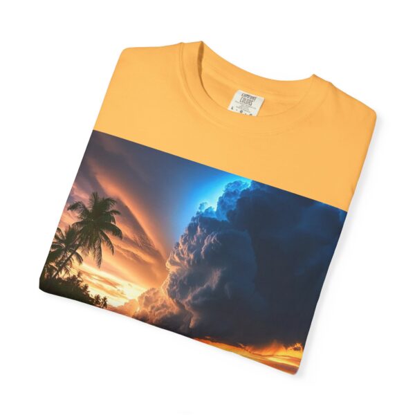Garment-Dyed Unisex T-Shirt, with our "Night Lights - Philippines" design! Summer Casual Wear, Relaxed Style Inspirational Tropical Beach - Image 17