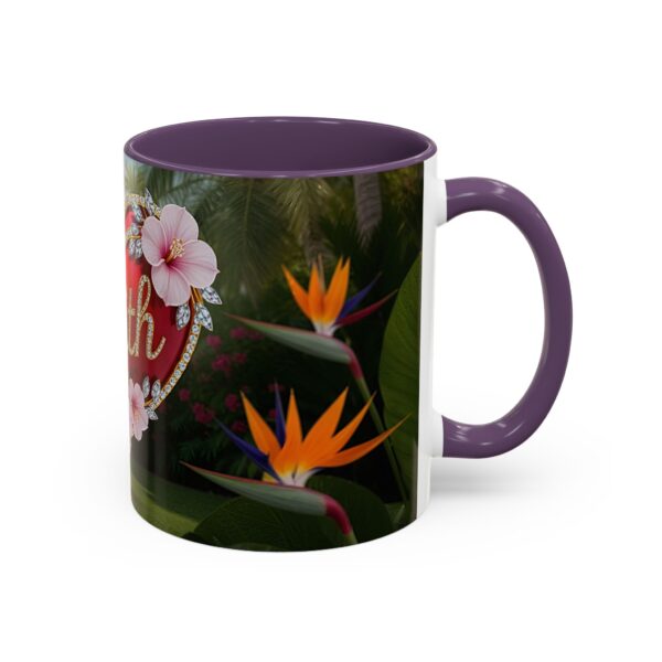 Our "Faith" 'Solid Red Heart' inspirational Design Accent Coffee Mug, Perfect for Wedding Gifts, Love & Faith Decor, Philippians 4:8 - Image 46