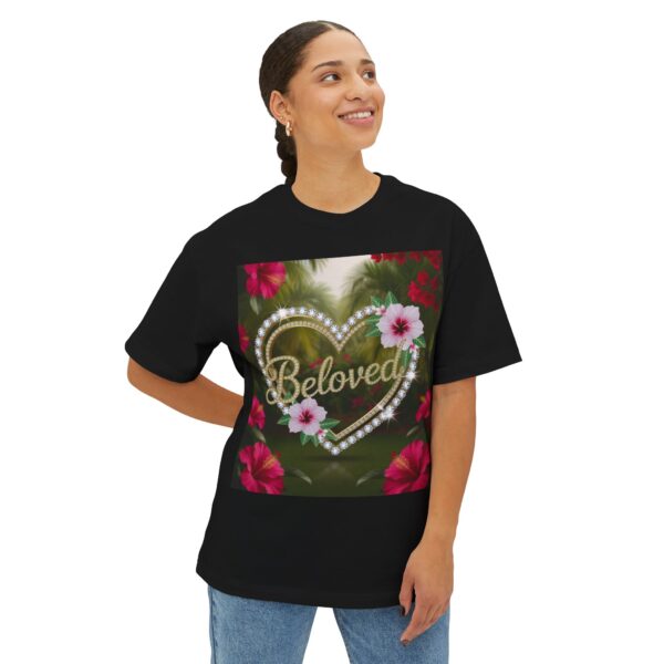 Our "BELOVED" Biblical 'Garden' Unisex Tee Inspirational Christian Tshirt for Men and Women, Oversized Shirt, Boxy Top Tee Shirt - Image 11