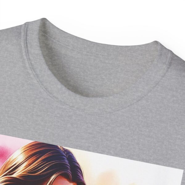 Our "God is Love" series with Jesus hugging a YOUNG LADY, Inspirational Christian Unisex Cotton T-Shirt, Faith Spiritual Apparel, Love Gift - Image 8