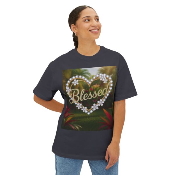 Our "Blessed" Biblical 'Garden' Unisex Tee Inspirational Christian Tshirt for Men and Women, Oversized Shirt, Boxy Top, Unisex Tee Shirt - Image 23