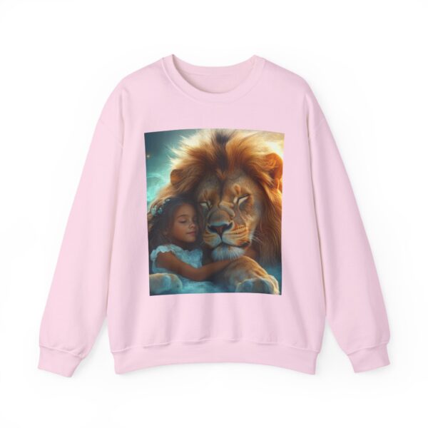 Crewneck Lightweight Sweatshirt with our Inspirational "Lucy and Lion" design. Vintage Christian Faith Apparel Gospel Fashion Biblical Fantasy, Unisex - Image 18