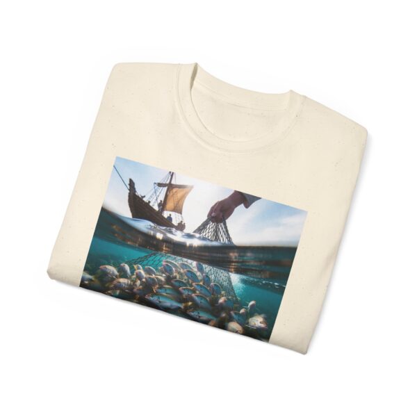 Our "Be ye fishers of MEN" Inspirational Christian Unisex Cotton T-Shirt, Faith Spiritual Apparel, Love Gift - Image 24