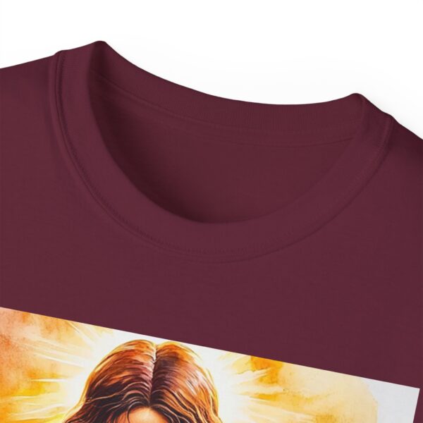 Our "God is Love" series with Jesus hugging a SMALL FAMILY Inspirational Christian Unisex Cotton T-Shirt, Faith Spiritual Apparel, Love Gift - Image 16