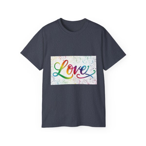 Our inspirational "Love" 'spirals' Design!! on a Christian Unisex Cotton T-Shirt, Faith Spiritual Apparel, Love Gift - Image 23