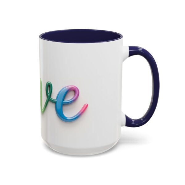 Our inspirational "Love" Ceramic Accent Coffee Mug Design is Perfect for Wedding Gifts, Inspirational Decor - Image 22