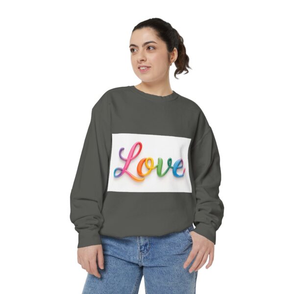Sweatshirt Unisex with our inspirational  "Love" Design!! Faith Apparel Gospel Fashion Jumper, Pullover - Image 18