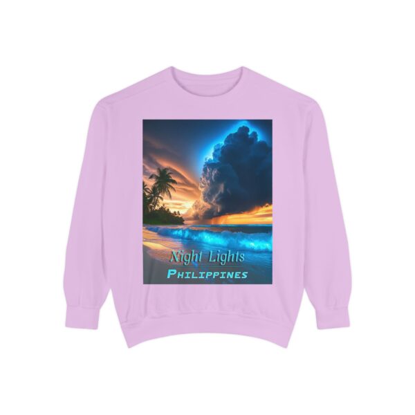 Sweatshirt Unisex Inspirational with our "Night Lights-Philippines" design! Beauty of Creation Tropical Beach Comfort, Jumper, Gift - Image 27