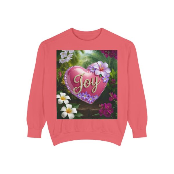 Sweatshirt Unisex with our Inspirational "Joy" 'Solid Pink Heart' Design! Faith Apparel Gospel Fashion Jumper, Pullover - Image 40