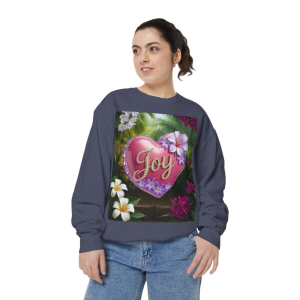 Sweatshirt Unisex with our Inspirational "Joy" 'Solid Pink Heart' Design! Faith Apparel Gospel Fashion Jumper, Pullover - Image 34