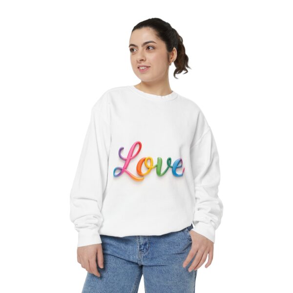 Sweatshirt Unisex with our inspirational  "Love" Design!! Faith Apparel Gospel Fashion Jumper, Pullover - Image 10