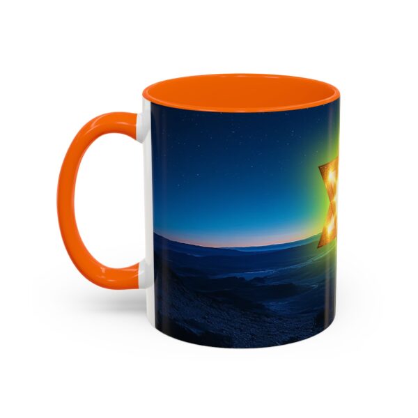 Our inspirational 'Star of David over Israel' Ceramic Accent Coffee Mug Design is Perfect for Wedding Gifts, Inspirational Decor - Image 43