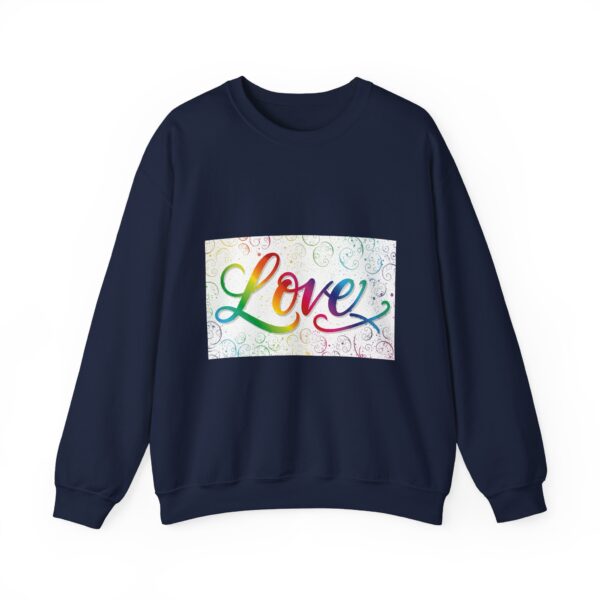 Crewneck Sweatshirt-with our inspirational "Love" 'spirals' Design!! Vintage Inspired Faith Apparel, Gospel Fashion Unisex Heavy - Image 17