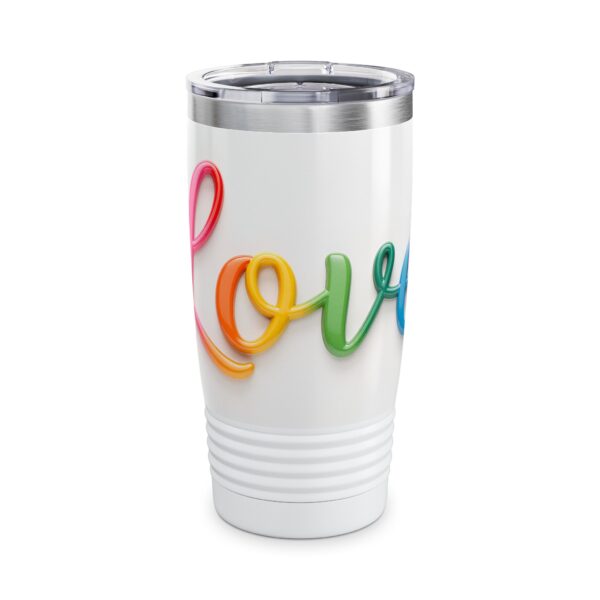 Our inspirational "Love" Design Tumbler | 20oz Inspirational Travel Mug, Motivational Drinkware, Perfect for Gifting - Image 3