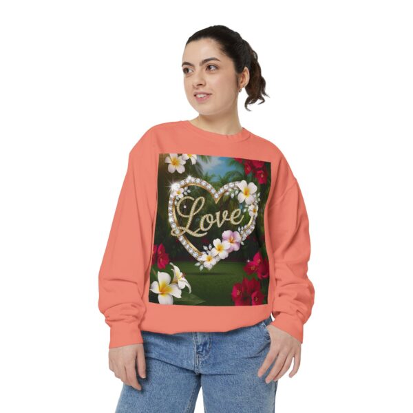 Sweatshirt Unisex Inspirational-With Our Beautiful "Love" 'Diamond Ring Heart' Faith Gospel Apparel Unisex Jumper, Religious Gift, Comfort Wear Philippians 4:8 - Image 5