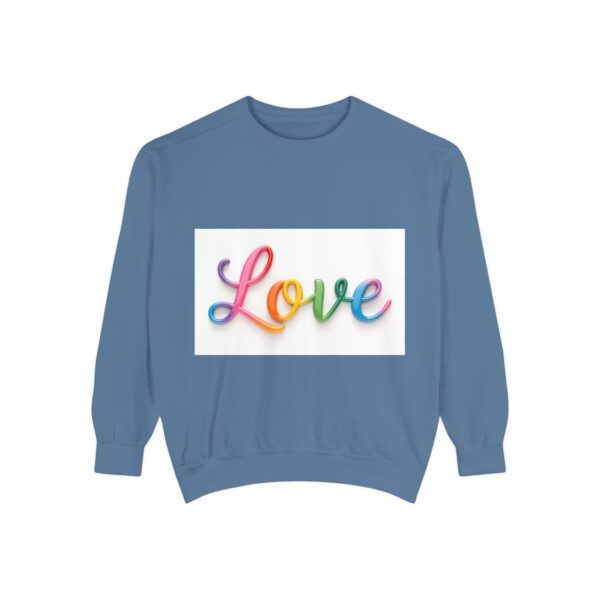 Sweatshirt Unisex with our inspirational  "Love" Design!! Faith Apparel Gospel Fashion Jumper, Pullover - Image 2