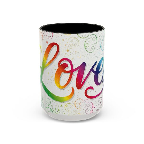 Our inspirational "Love" 'spirals' Ceramic Accent Coffee Mug Design is Perfect for Wedding Gifts, Inspirational Decor - Image 17