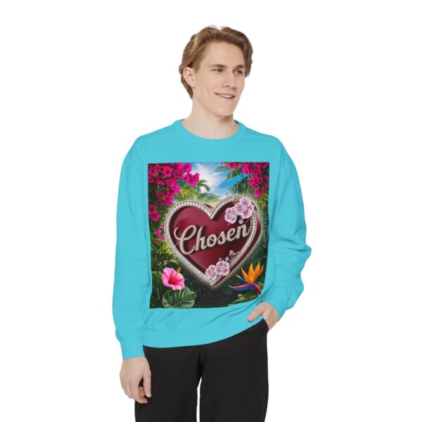 Sweatshirt Unisex Inspirational-with our "Chosen" 'Solid Red Heart' Design! Christian Uplifting Faith-Based Apparel Gospel Philippians 4:8 - Image 18