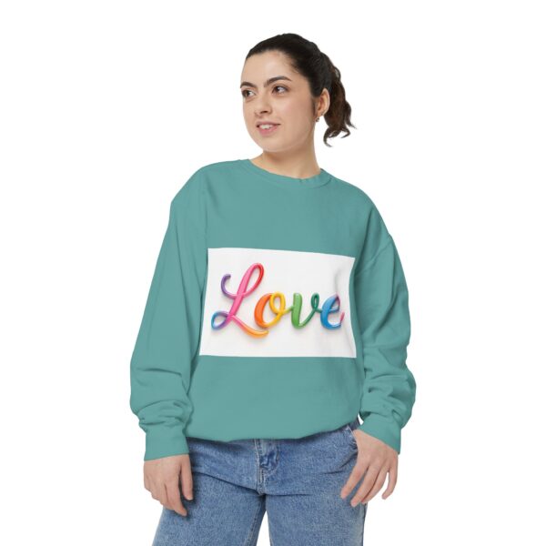 Sweatshirt Unisex with our inspirational  "Love" Design!! Faith Apparel Gospel Fashion Jumper, Pullover - Image 21